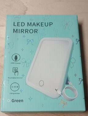 LED Makeup Mirror - Green Touch Lighted Vanity Mirror